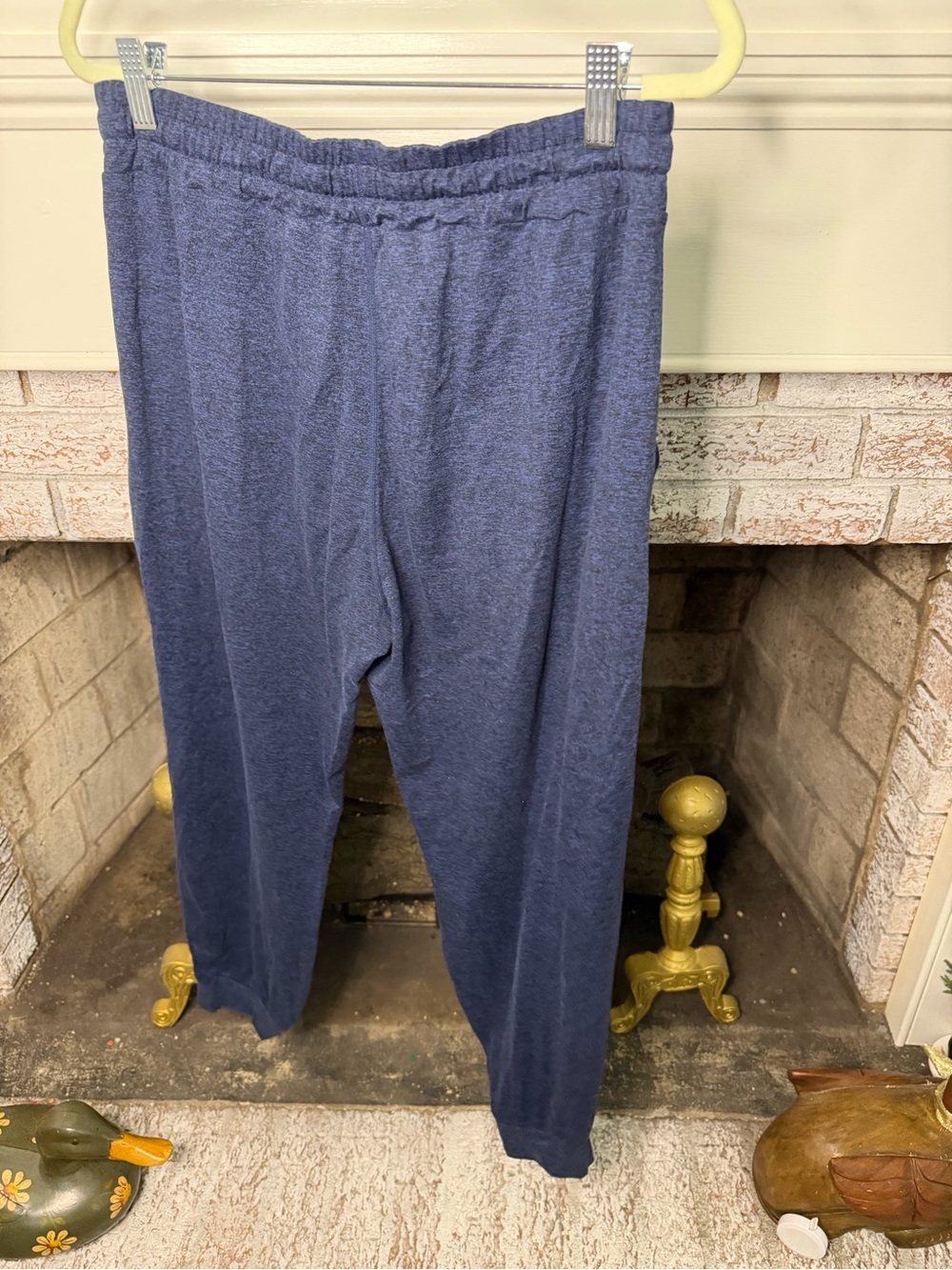 Vuori Performance Jogger Heather Navy Drawstring Athletic Lounge Pants Large - Picture 2 of 4